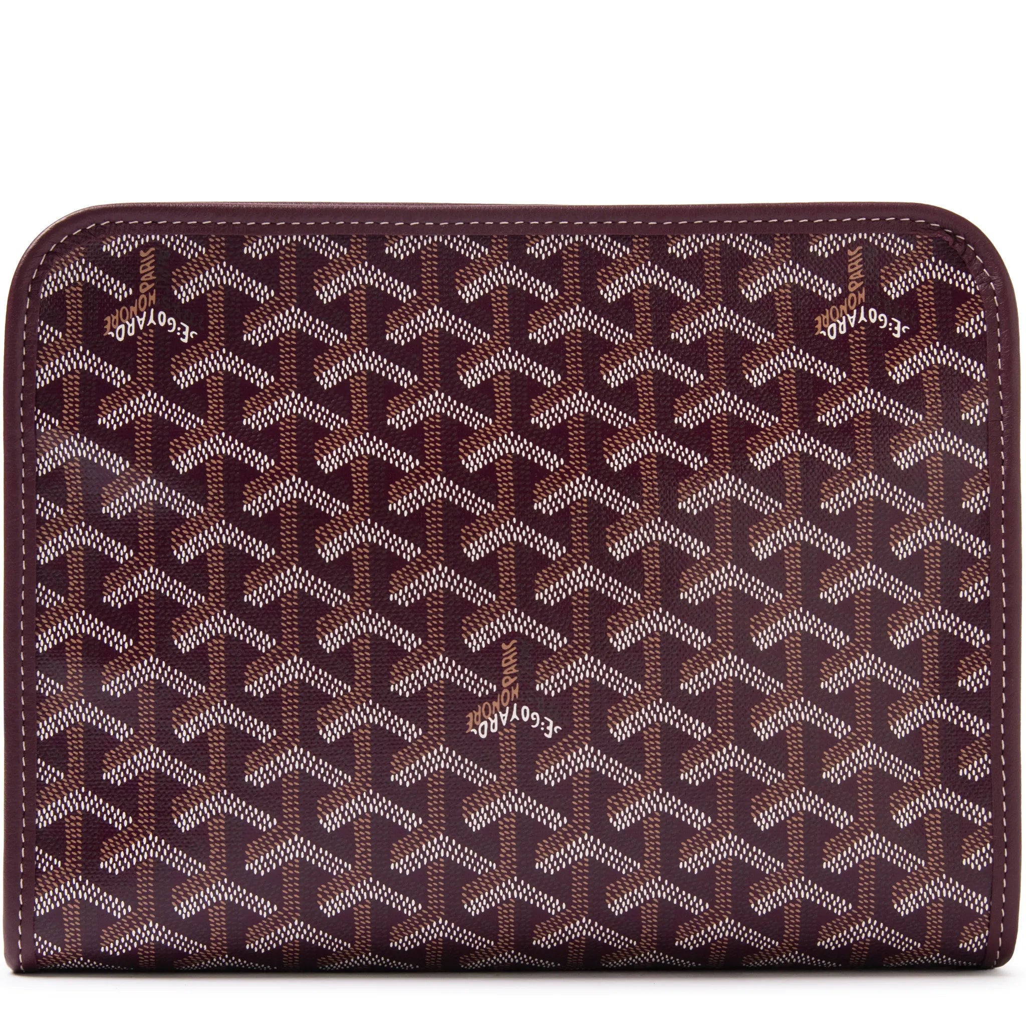Back View of Goyard Jouvence MM Burgundy Washbag JOUVENMMLTY33CL33P